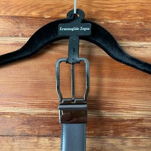 Zegna men’s gray belt